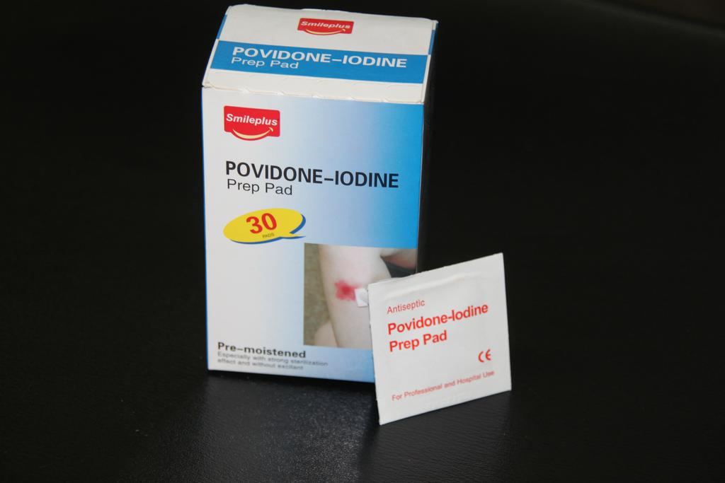 HY8806 iodophor rub tablet to clean the iodine tablet.