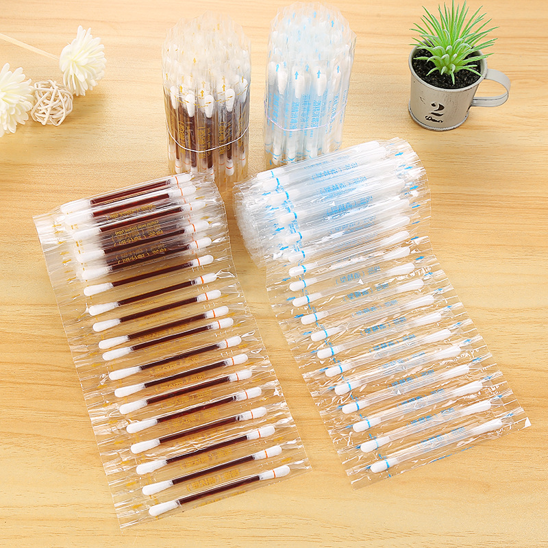 Iodopher Disinfection Cotton Swab Independent Packaging Cotton Swab Scratch Wound Care Iodine Disinfection Cotton Swab