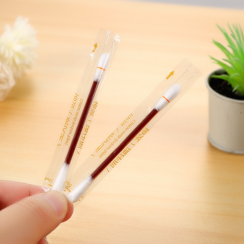 Iodopher Disinfection Cotton Swab Independent Packaging Cotton Swab Scratch Wound Care Iodine Disinfection Cotton Swab Iodopher Disinfection Cotton Swab Independent Packaging Cotton Swab Scratch Wound Care Iodine Disinfection Cotton Swab