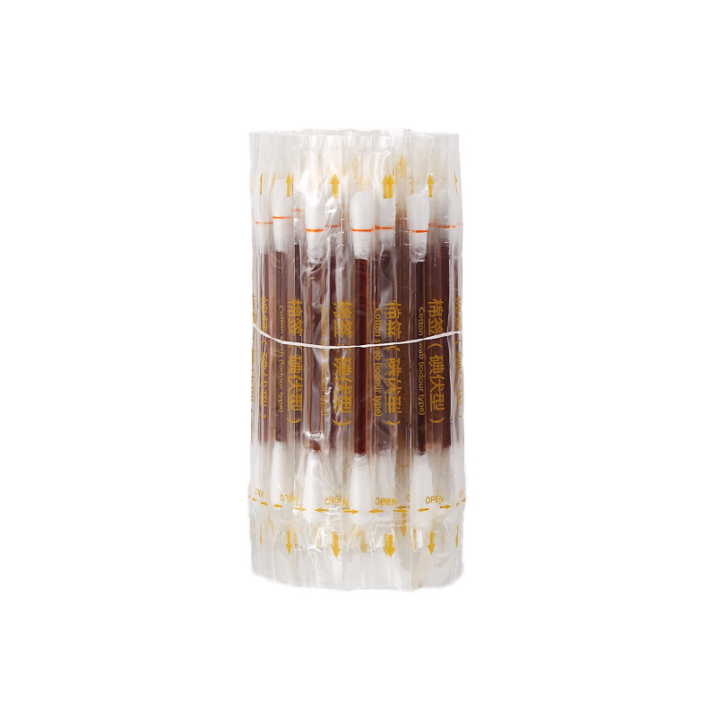 Iodopher Disinfection Cotton Swab Independent Packaging Cotton Swab Scratch Wound Care Iodine Disinfection Cotton Swab