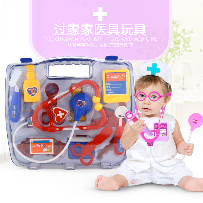 Children&#039;s Stethoscope Doctor Toy Play House Toy Set Medical Equipment Simulation Stethoscope Girl Toy Wholesale