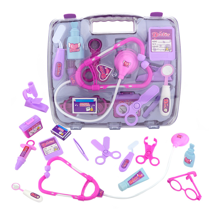 Children&#039;s Stethoscope Doctor Toy Play House Toy Set Medical Equipment Simulation Stethoscope Girl Toy Wholesale