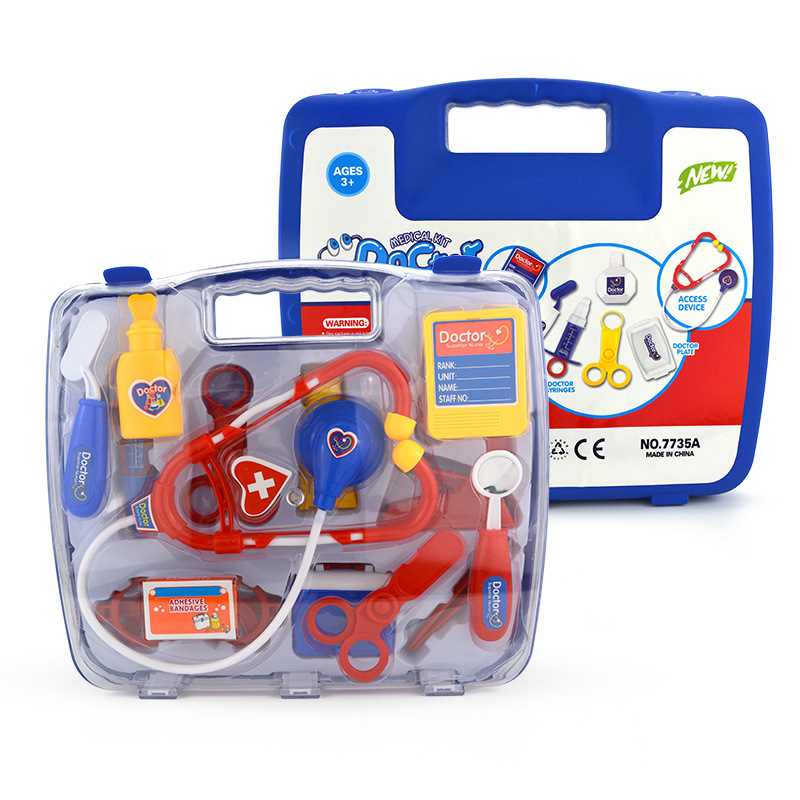 Children&#039;s Stethoscope Doctor Toy Play House Toy Set Medical Equipment Simulation Stethoscope Girl Toy Wholesale