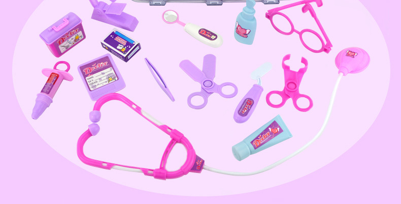 Children's Stethoscope Doctor Toy Play House Toy Set Medical Equipment Simulation Stethoscope Girl Toy Wholesale