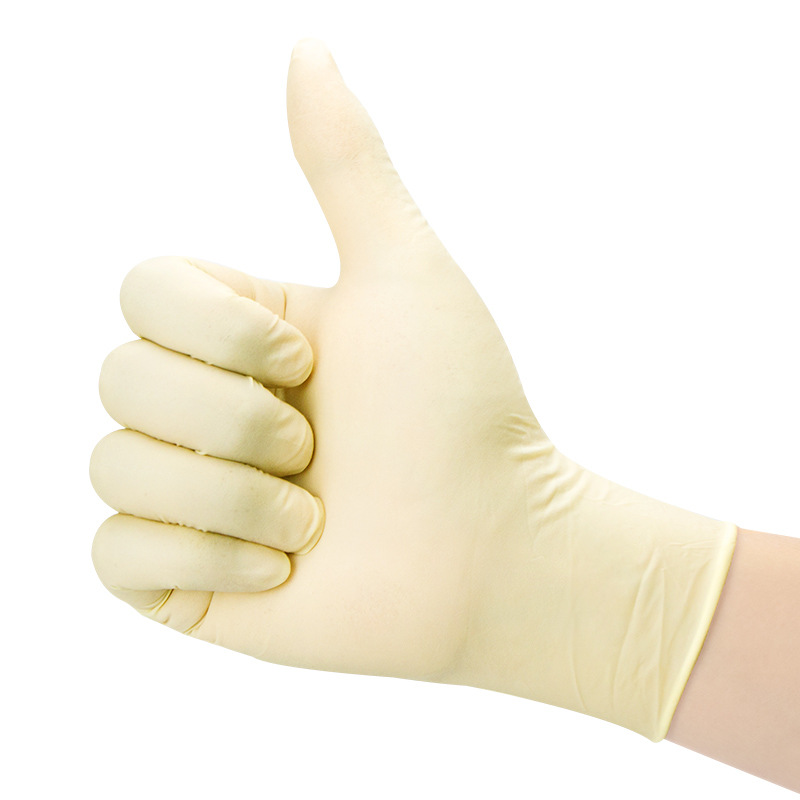 Disposable Medical Latex Gloves Food Grade Powder-Free Inspection Latex Gloves Disposable Rubber Latex Gloves