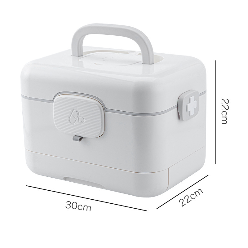 Household Drug Storage Medical Medicine Chest Portable Plastic First Aid Kit Multi-Layer Large Capacity First Aid Kit