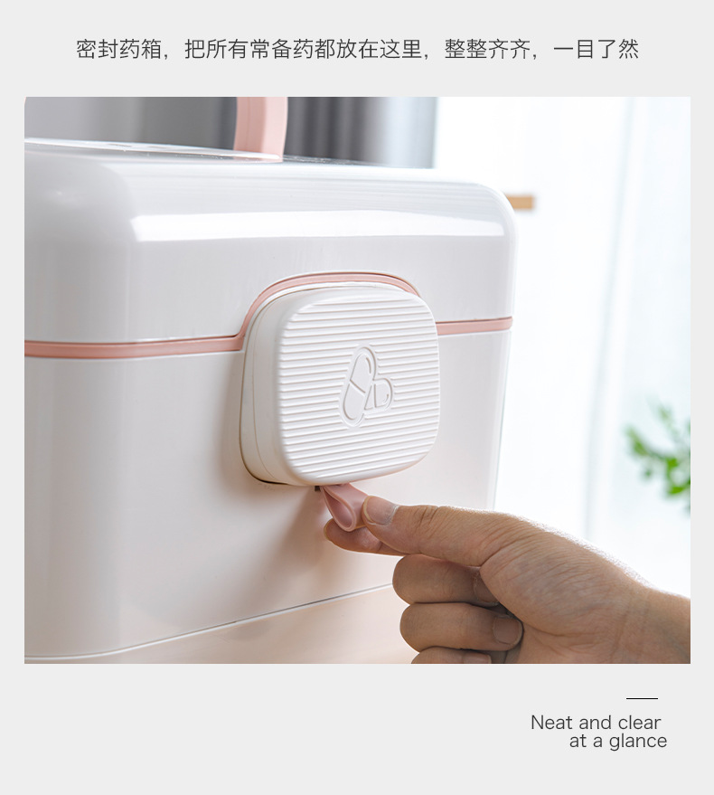 Household Drug Storage Medical Medicine Chest Portable Plastic First Aid Kit Multi-Layer Large Capacity First Aid Kit