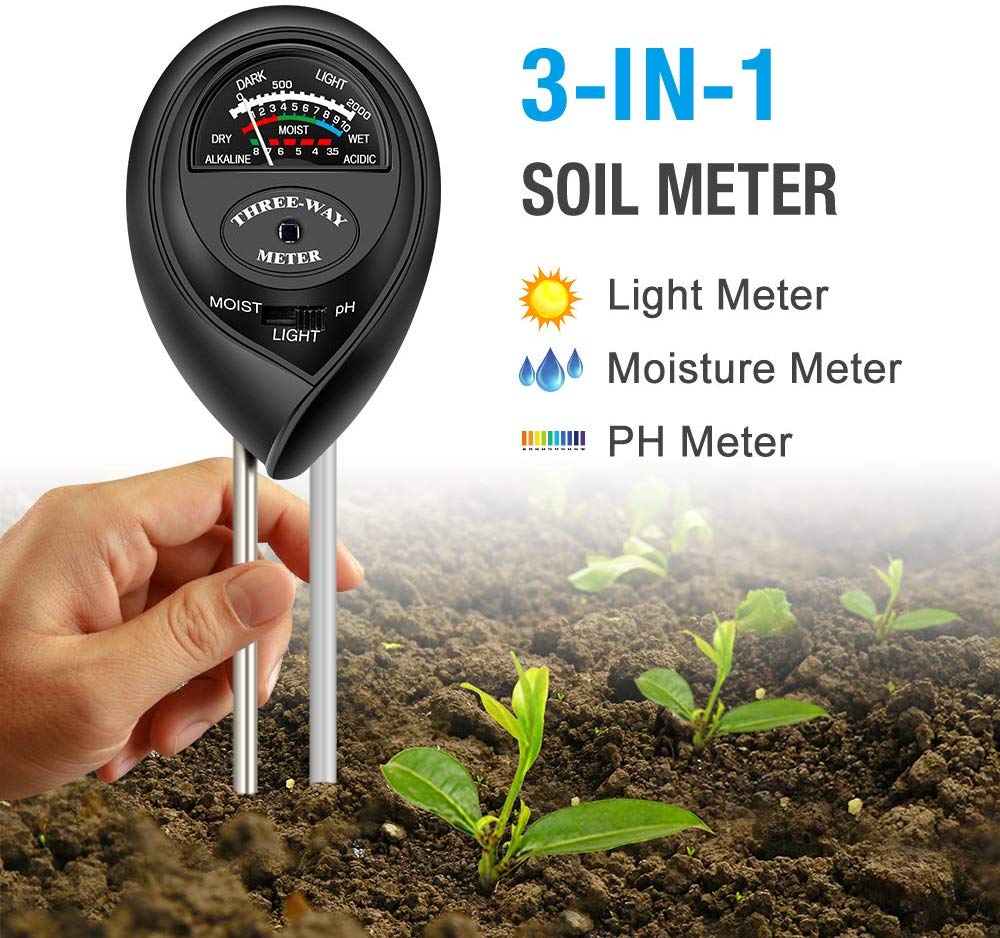 Three in one horticultural tester soil hygrometer PH value light illumination test Three in one horticultural tester soil hygrometer PH value light illumination test
