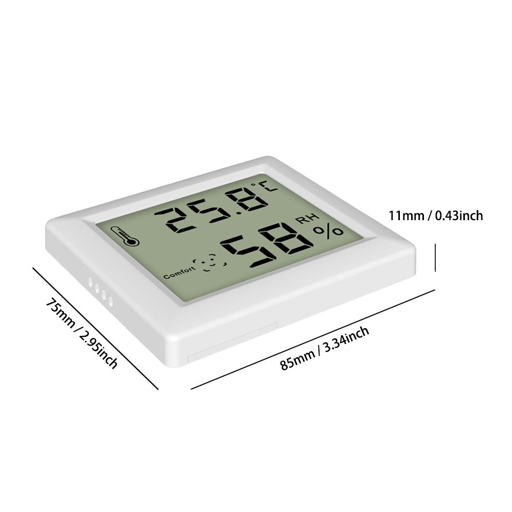 New Ultra-Thin Electronic Hygrometer Wet and Dry Children&#039;s Room Wall Hanging Temperature &amp; Humidity Meter
