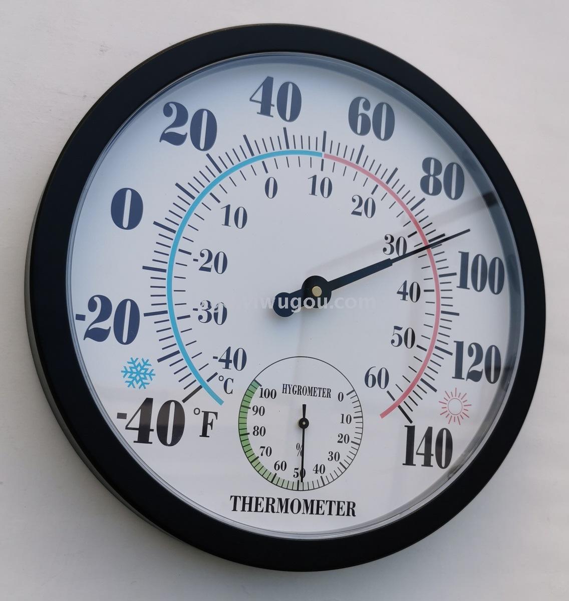 Th9250p round Hanging 25cm Pointer Hygrometer (Full Plastic Shell) PVC Dial