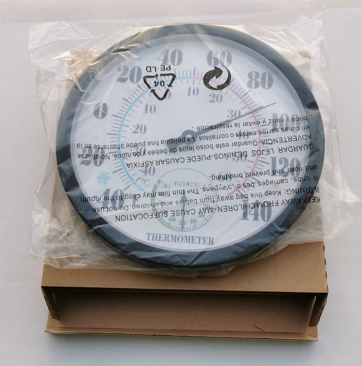 Th9250p round Hanging 25cm Pointer Hygrometer (Full Plastic Shell) PVC Dial