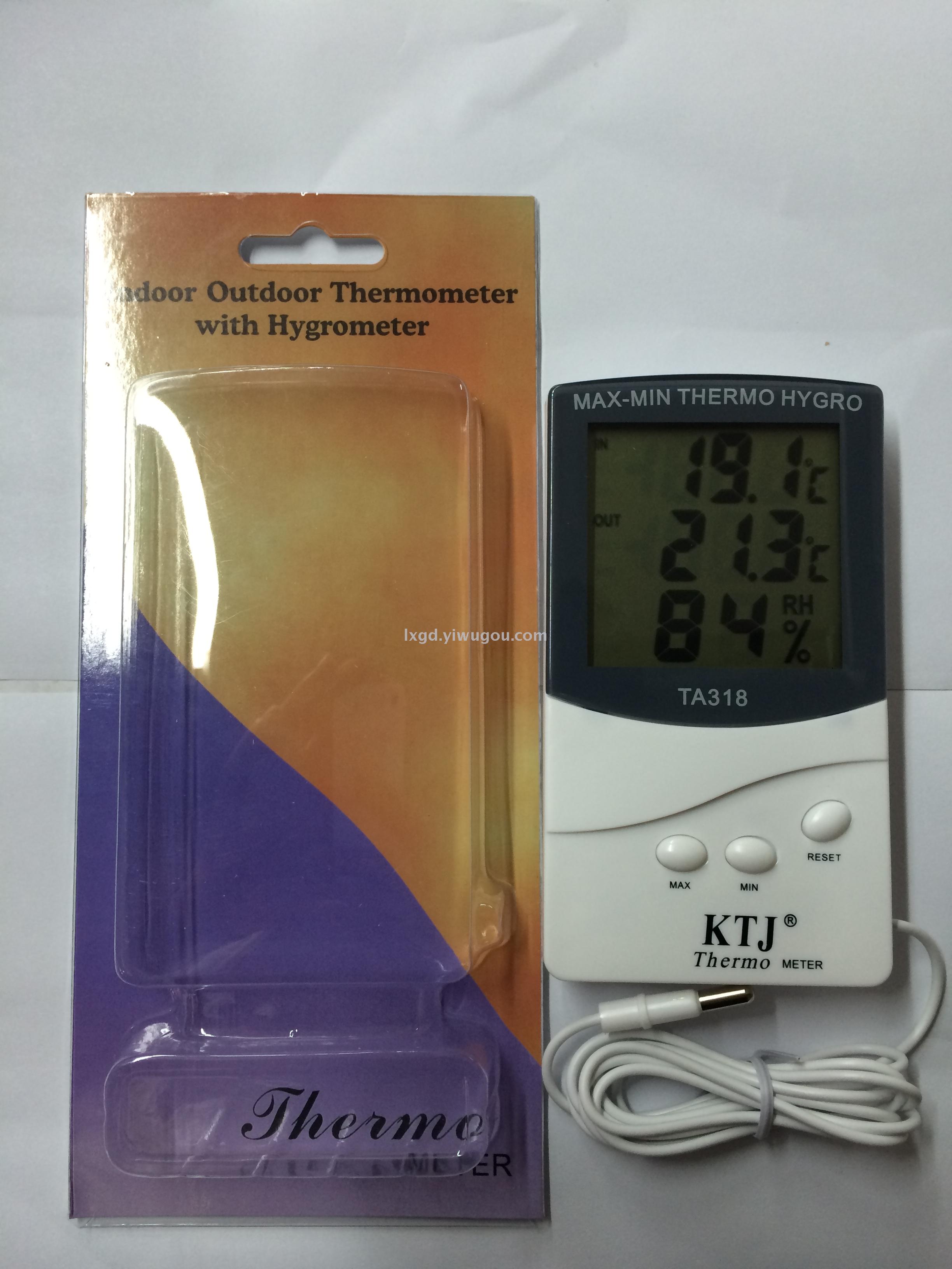 Ta318 Indoor and Outdoor Temperature Hygrometer with Memory Household Timing Electronic LCD Thermometer Hygrometer Ta318 Indoor and Outdoor Temperature Hygrometer with Memory Household Timing Electronic LCD Thermometer Hygrometer