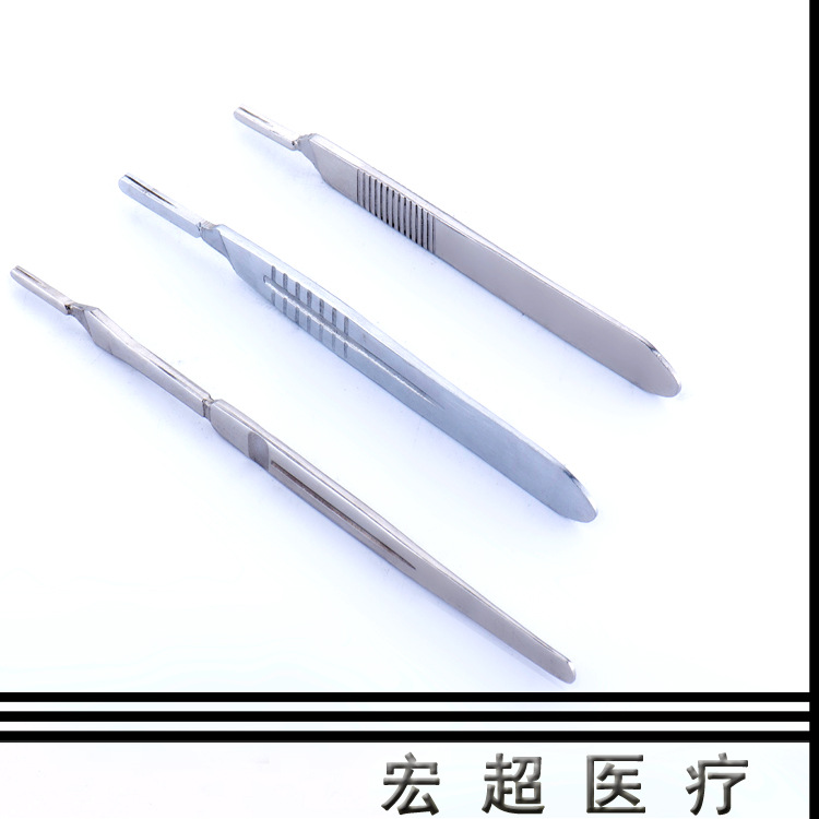 s Stainless Steel Scalpel Handle Burin Veterinary Stainless Steel Surgical Blade Knife Surgical Instrument Knife Handle