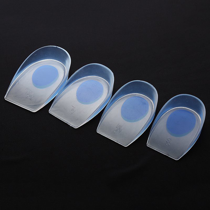 Transparent heel pad silicone insole