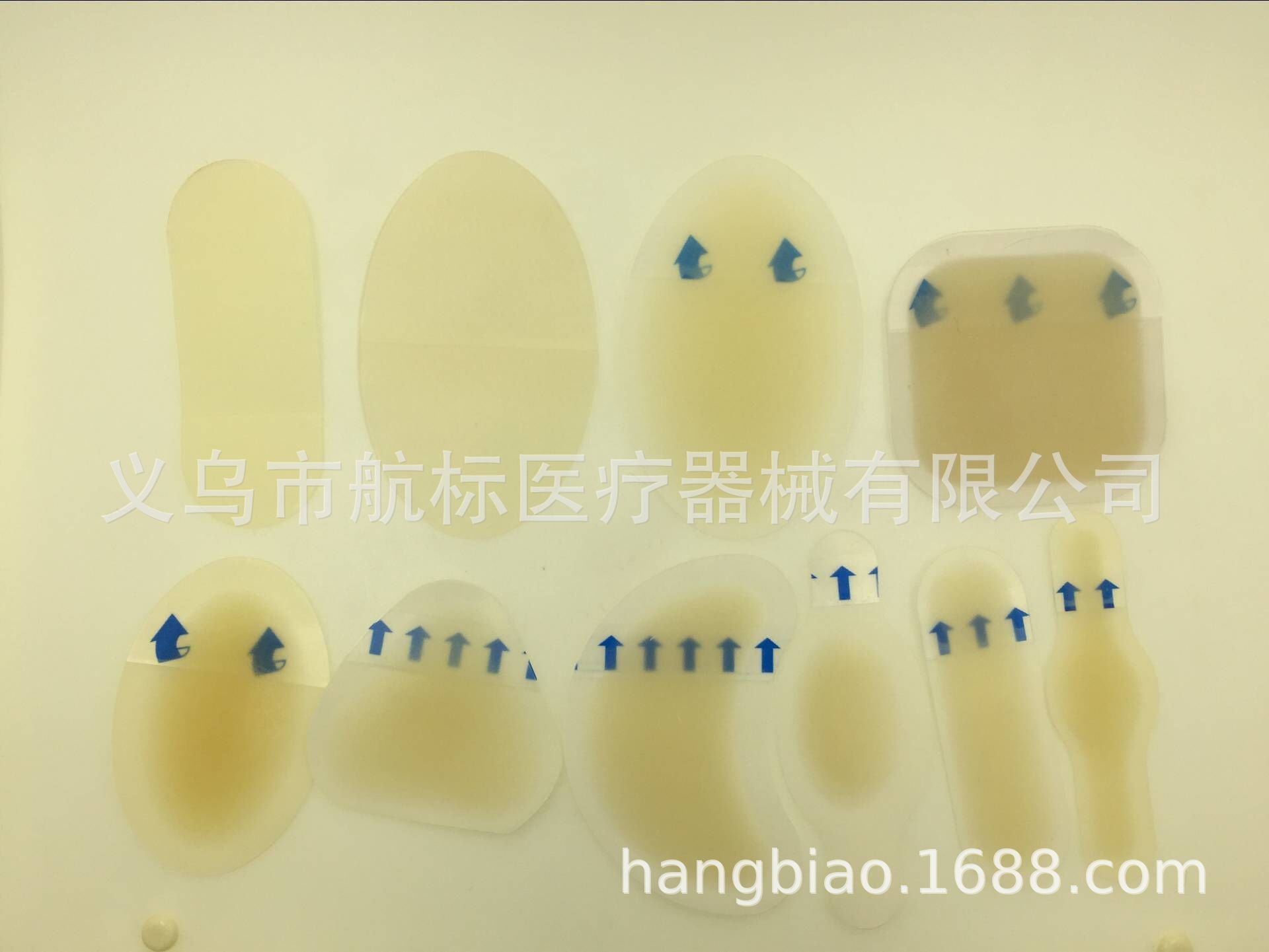 Sandal insole half yard pad with adhesive gel after grinding with shoe material before pad heel pad gel foam pad