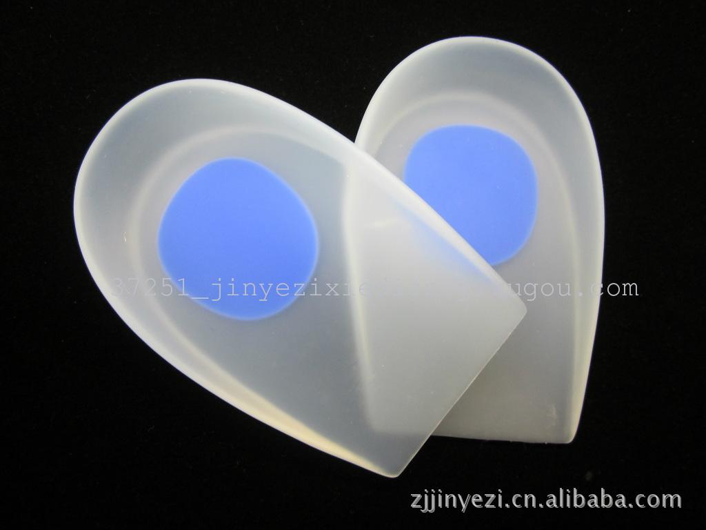 Authentic professional silicone heel spur pain heel pad pad (blue M)