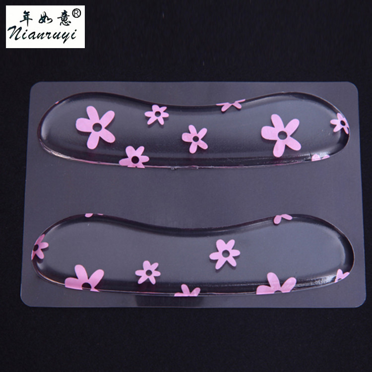 Silicone heel pad half pad color half code pad high heel shoe insole