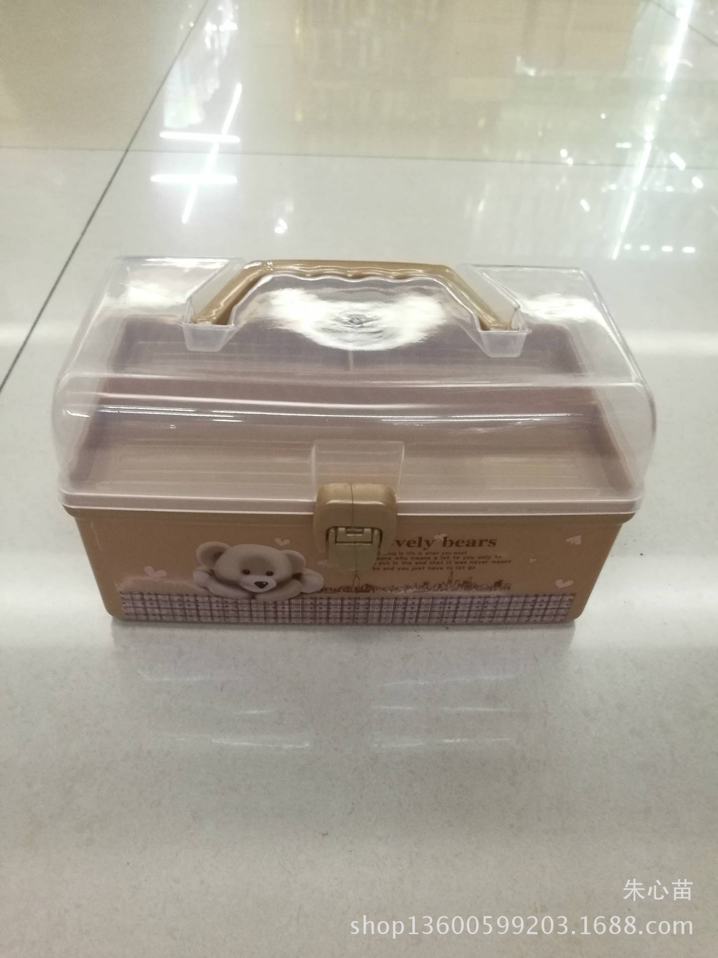 Wholesale portable size plastic medical kit first aid multi-layer medical kit portable medical kit