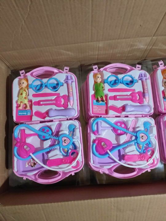 Simulation medical kit 2 color mixed pack 11 pieces of luggage medical kit kit