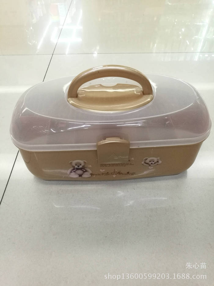 Wholesale portable size plastic medical kit first aid multi-layer medical kit portable medical kit