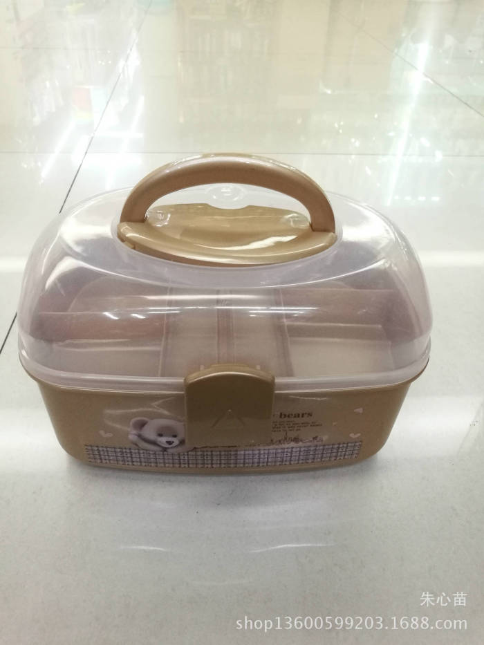 Wholesale portable size plastic medical kit first aid multi-layer medical kit portable medical kit