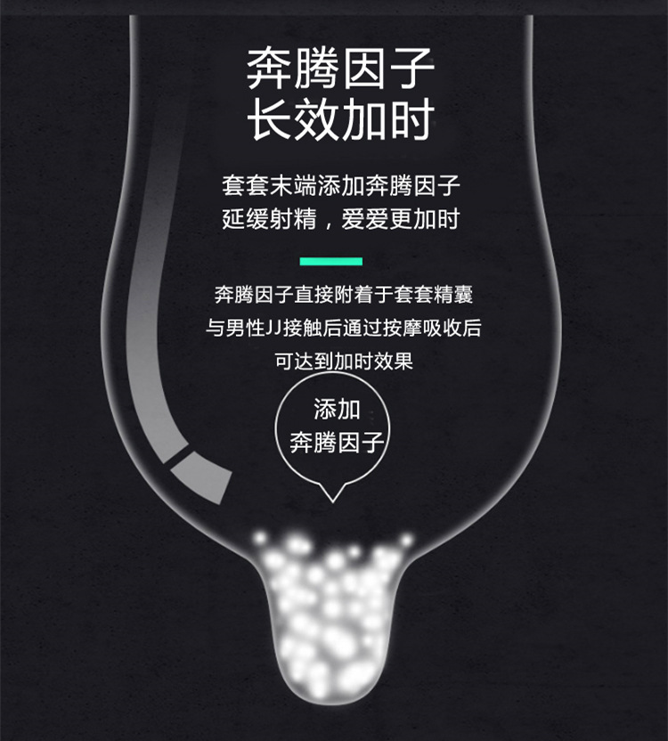 Olo Ultra-Thin Condom Hyaluronic Acid 001 Sets Sexy Wolf Tooth Long-Lasting Condom Adult Male Products Safty Belt Cover