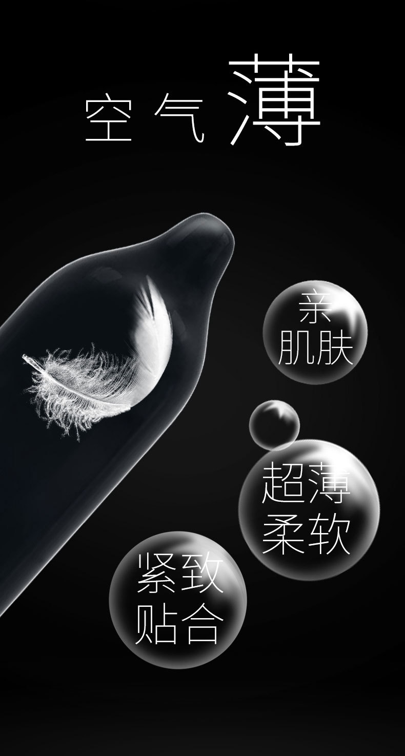 Half Sky Hyaluronic Acid Air Set 001 Ultra-Thin Condom Condom Safty Belt Cover Wholesale Adult Sex Product