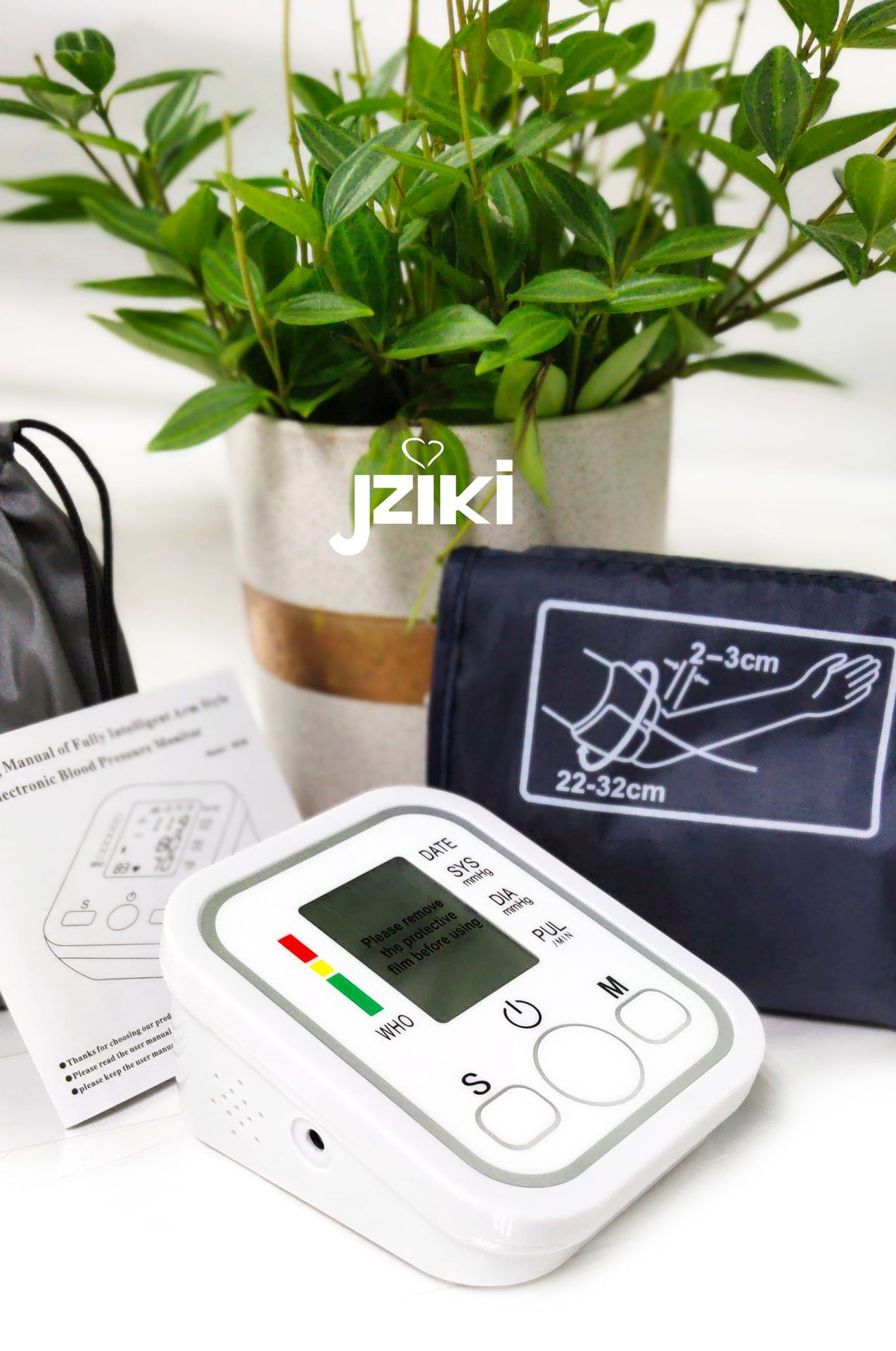 Sphygmomanometer English Arm Blood Pressure Measuring Instrument Yellow White Foreign Trade Sphygmomanometer OEM