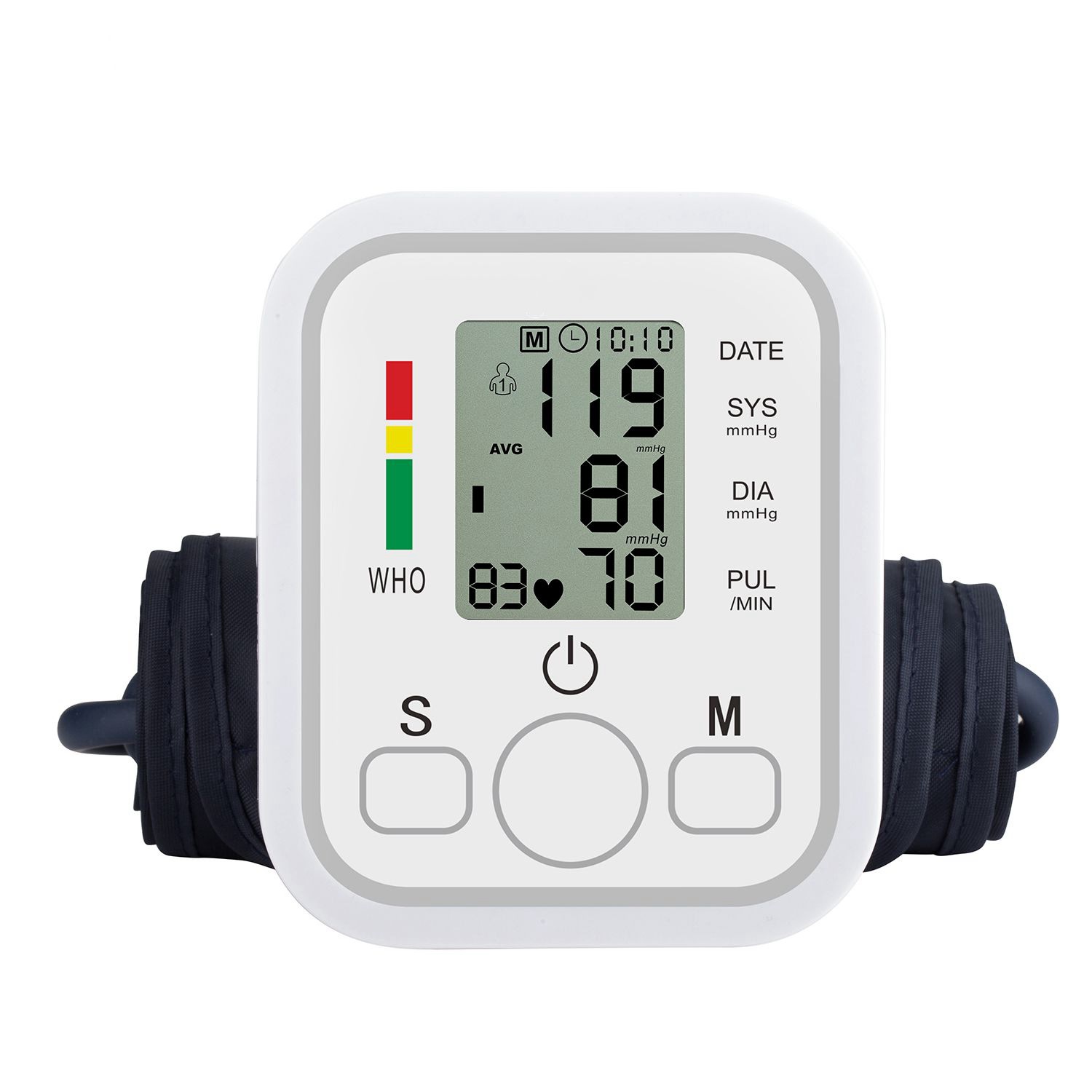 Exclusive for Cross-Border Chinese and English Electronic Arm Type Blood Pressure Meter Sphygmomanometer