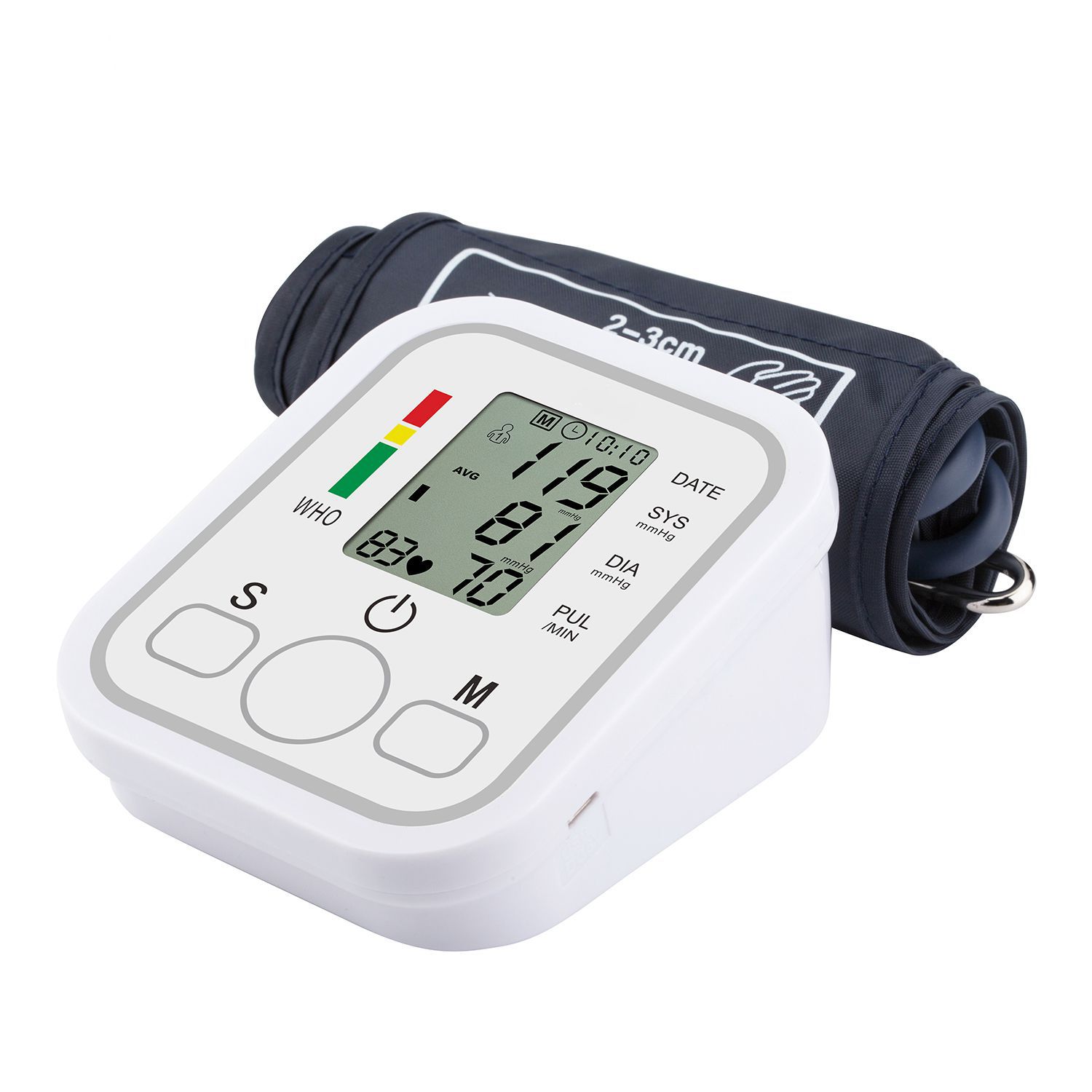 Exclusive for Cross-Border Chinese and English Electronic Arm Type Blood Pressure Meter Sphygmomanometer