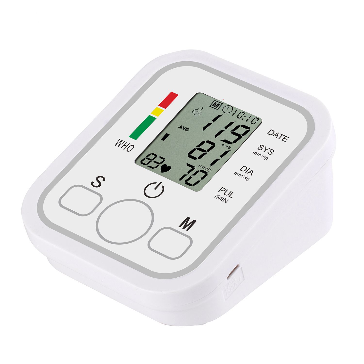 Exclusive for Cross-Border Chinese and English Electronic Arm Type Blood Pressure Meter Sphygmomanometer