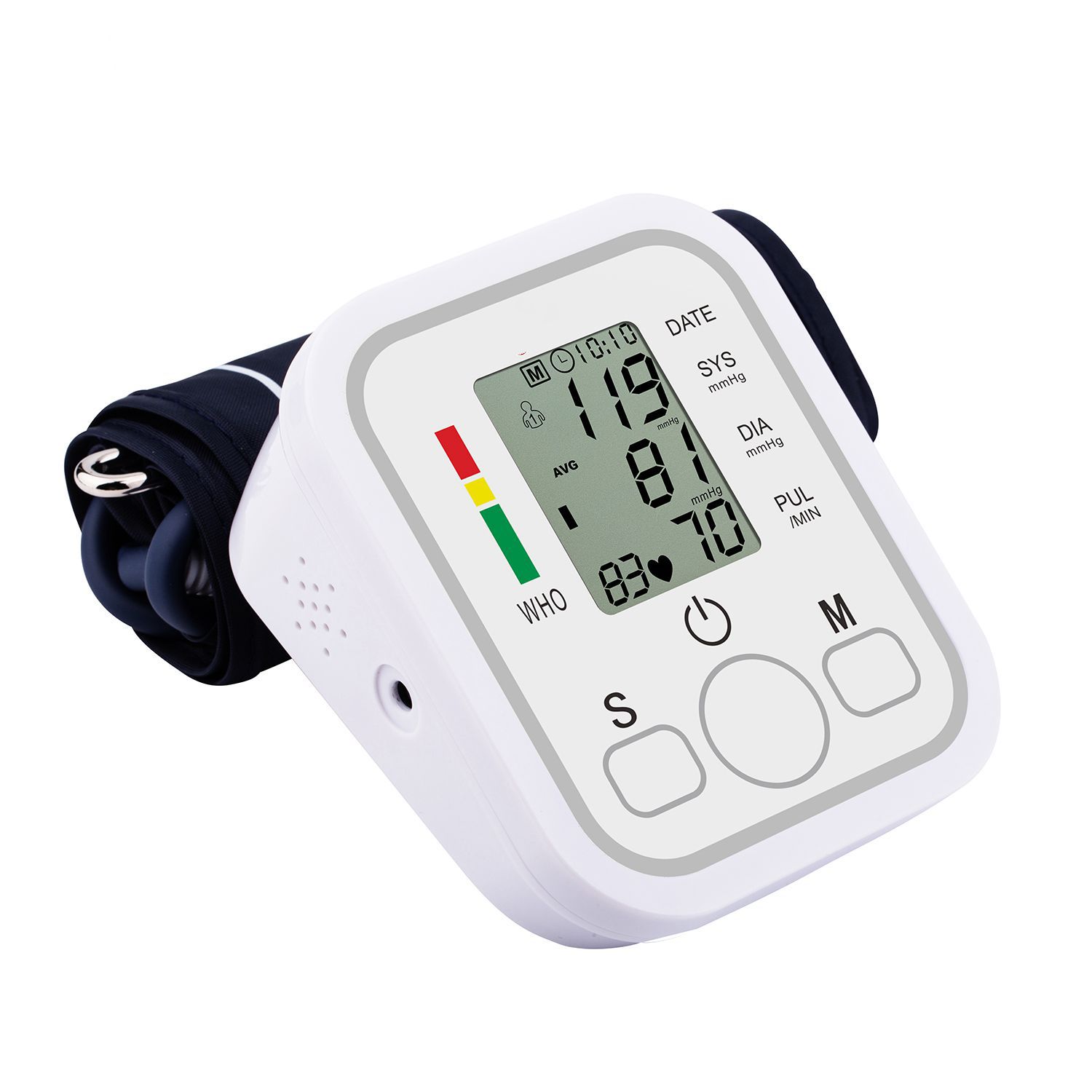 Exclusive for Cross-Border Chinese and English Electronic Arm Type Blood Pressure Meter Sphygmomanometer