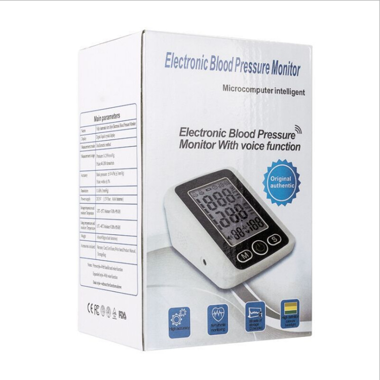 Neutral English Blood Pressure Meter USB Rechargeable English Voice Amazon Sphygmomanometer