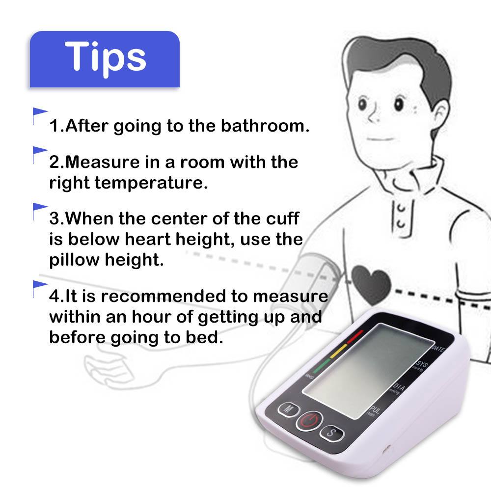 Neutral English Blood Pressure Meter USB Rechargeable English Voice Amazon Sphygmomanometer