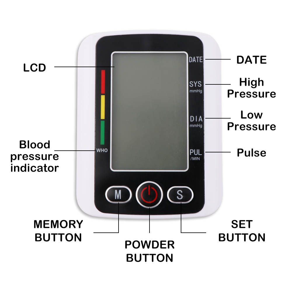 Neutral English Blood Pressure Meter USB Rechargeable English Voice Amazon Sphygmomanometer
