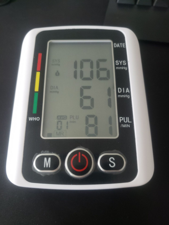 Neutral English Blood Pressure Meter USB Rechargeable English Voice Amazon Sphygmomanometer