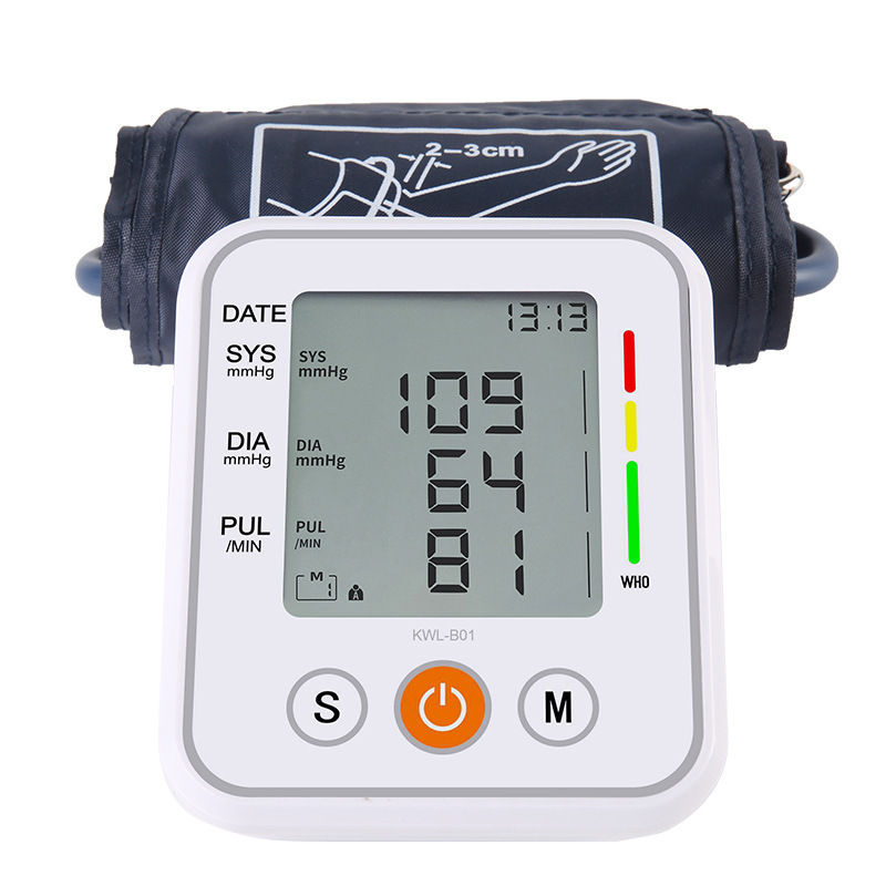 Electronic Sphygmomanometer Large Screen Arm Type Chinese and English Voice Blood Pressure Measuring Instrument