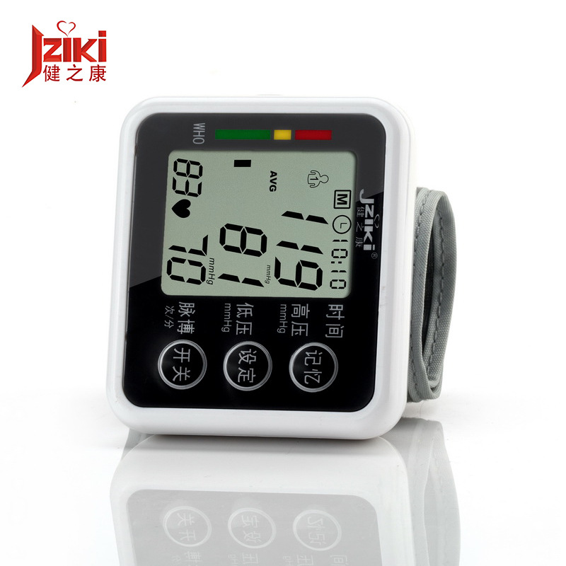 Jziki Wrist Electronic Sphygmomanometer Tmall Jingdong Blood Pressure Measuring Instrument OEM Available