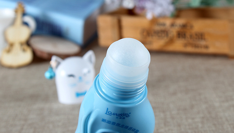 LanzoYe Cat Fragrance Roll-on Body Lotion Travel Women's Underarm Fragrance Antiperspirant Ball Perfume