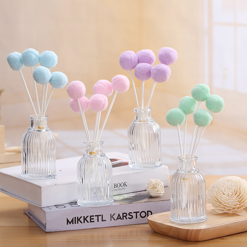 Factory Wholesale Dark Fragrance Fire-Free Aromatherapy Set Spice Glass Rattan Auxiliary Volatile Household Perfume
