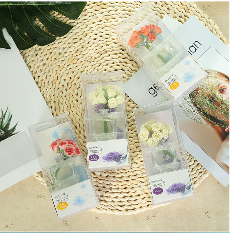 Factory Direct Sales Reed Diffuser Essential Oil Set Rattan Aroma Gift Box Indoor Perfume Room Spice Purifying Air
