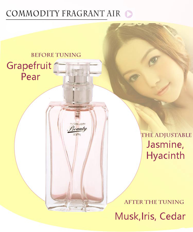 Unique beauty fragrance fresh and elegant flowers and fruit fragrance 40ml lasting sweet girls perfume