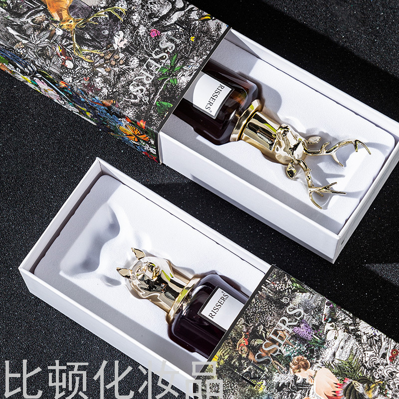 Rissers Factory Direct Supply Beast Head 80ml Perfume Fox Elk Fresh Long-Lasting Natural Eau De Toilette Set