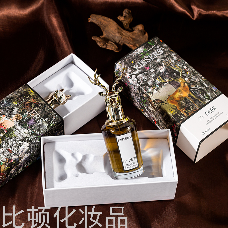 Rissers Factory Direct Supply Beast Head 80ml Perfume Fox Elk Fresh Long-Lasting Natural Eau De Toilette Set