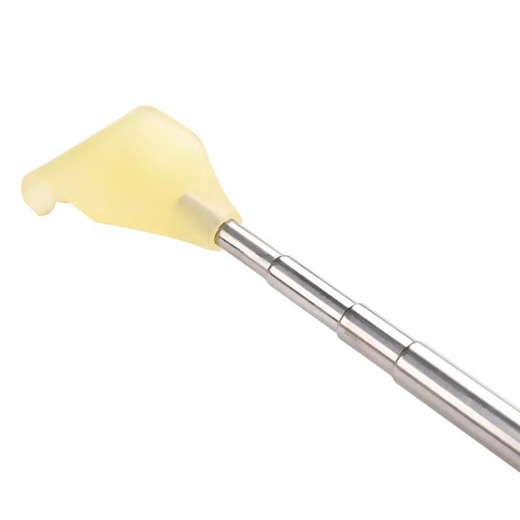Scratching Device Four-Section Telescopic Massage Stainless Steel Back Scratcher Scratching Rake Back Scratcher
