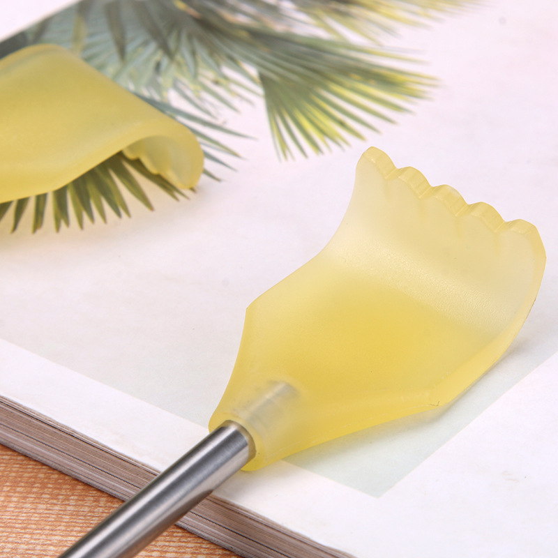 Scratching Device Four-Section Telescopic Massage Stainless Steel Back Scratcher Scratching Rake Back Scratcher