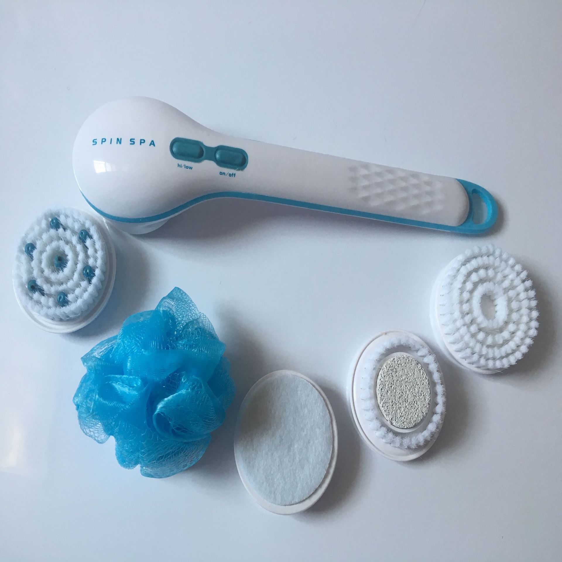 TV Product Spin Spa Waterproof Electric Massage Bath Device Multi-Function Long Handle Bath Brush Back Rub Bath Device