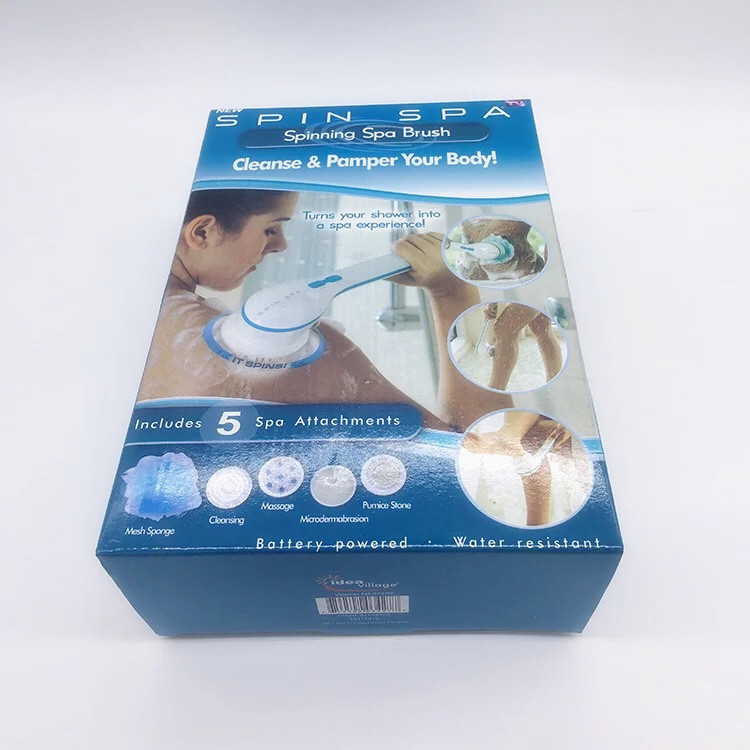TV Product Spin Spa Waterproof Electric Massage Bath Device Multi-Function Long Handle Bath Brush Back Rub Bath Device