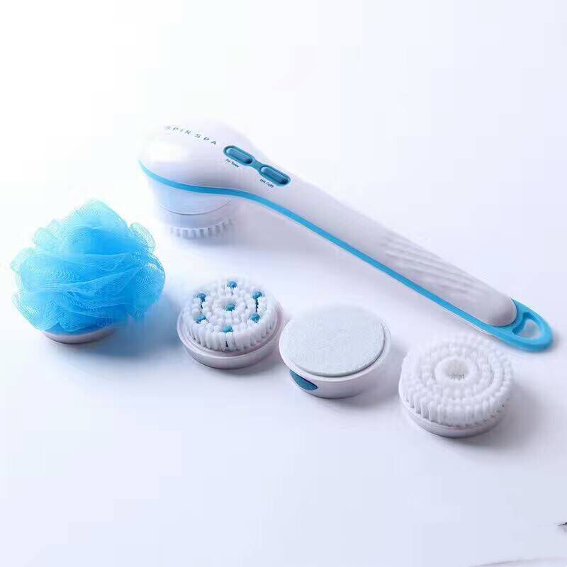 TV Product Spin Spa Waterproof Electric Massage Bath Device Multi-Function Long Handle Bath Brush Back Rub Bath Device