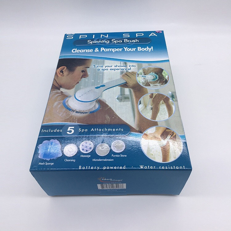TV Product Spin Spa Waterproof Electric Massage Bath Device Multi-Function Long Handle Bath Brush Back Rub Bath Device